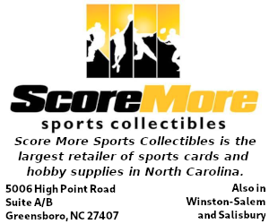Score More Sports Collectables, 5006 High Point Road, Suite A/B, Greensboro, NC 27407, Tel (336) 291-8285