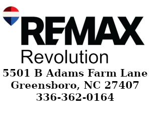 RE/MAX Revolution, 5501-B Adams Farm Lane, Greensboro, NC 27407, Tel 336-362-0164